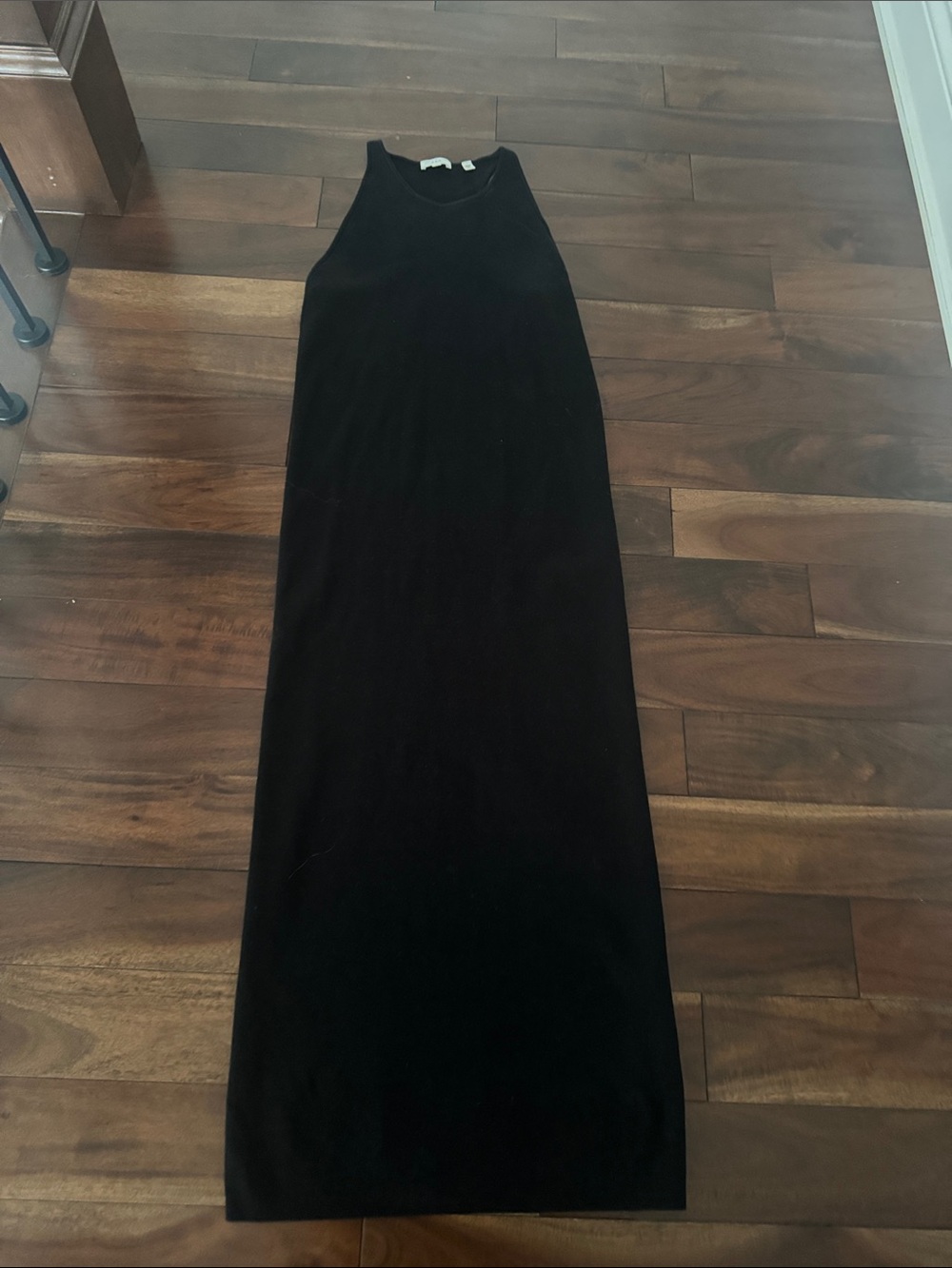 A.L.C. Black Sleeveless High-Neck Maxi Dress